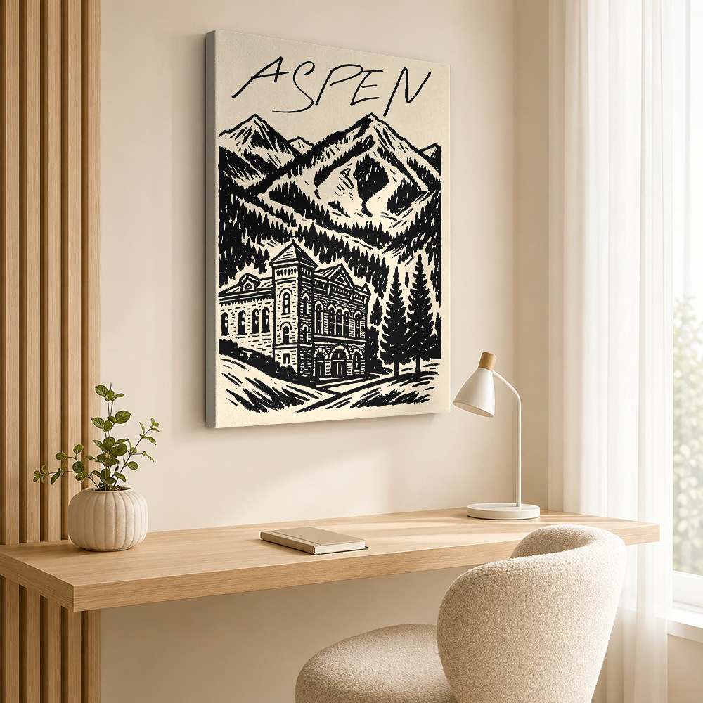 Aspen Vintage Ski Canvas Print - Vintage Collectible Posters review and price