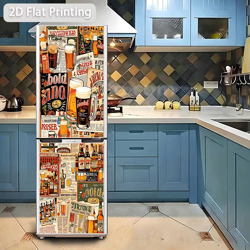 Refrigerator Sticker  Refriger - Vintage Collectible Posters review and price